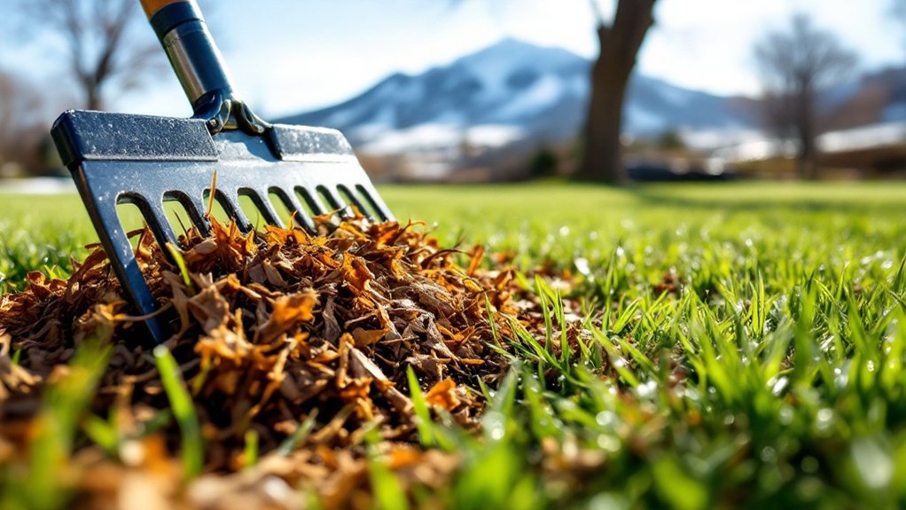 remove debris and rake
