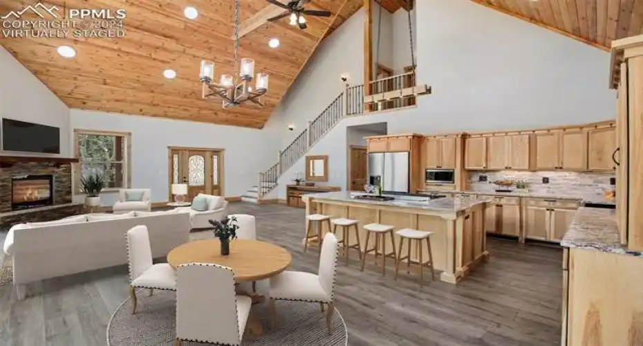 Incredible great room (Virtually Staged)